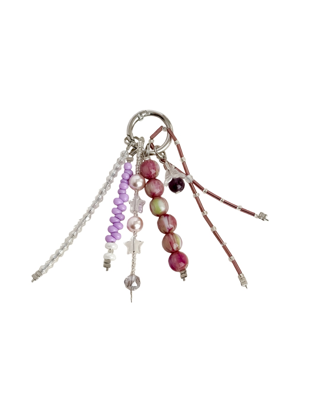 Keypus - Decorative Beaded Bag Pendant Ring Keychain