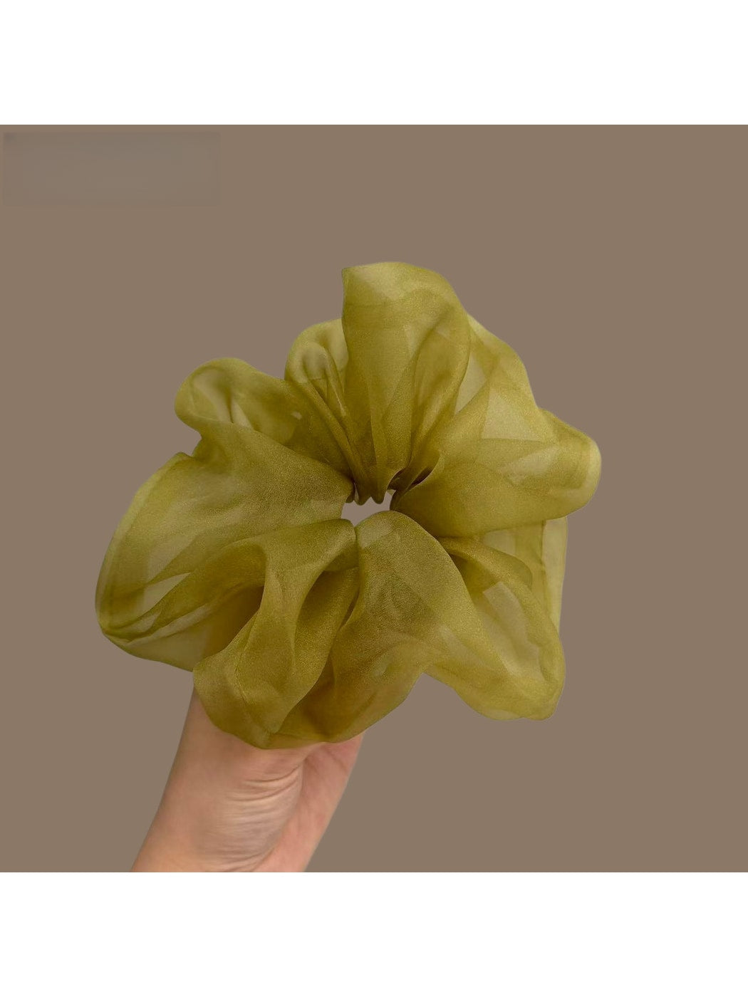 Gifty - Sheer Polyester Round Volume Scrunchie