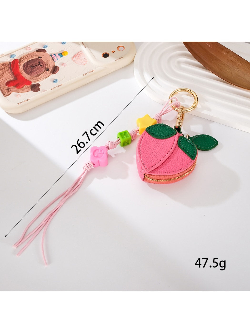 Keypus - Cute Fruit-Shaped Phone Bag Charm Keychain