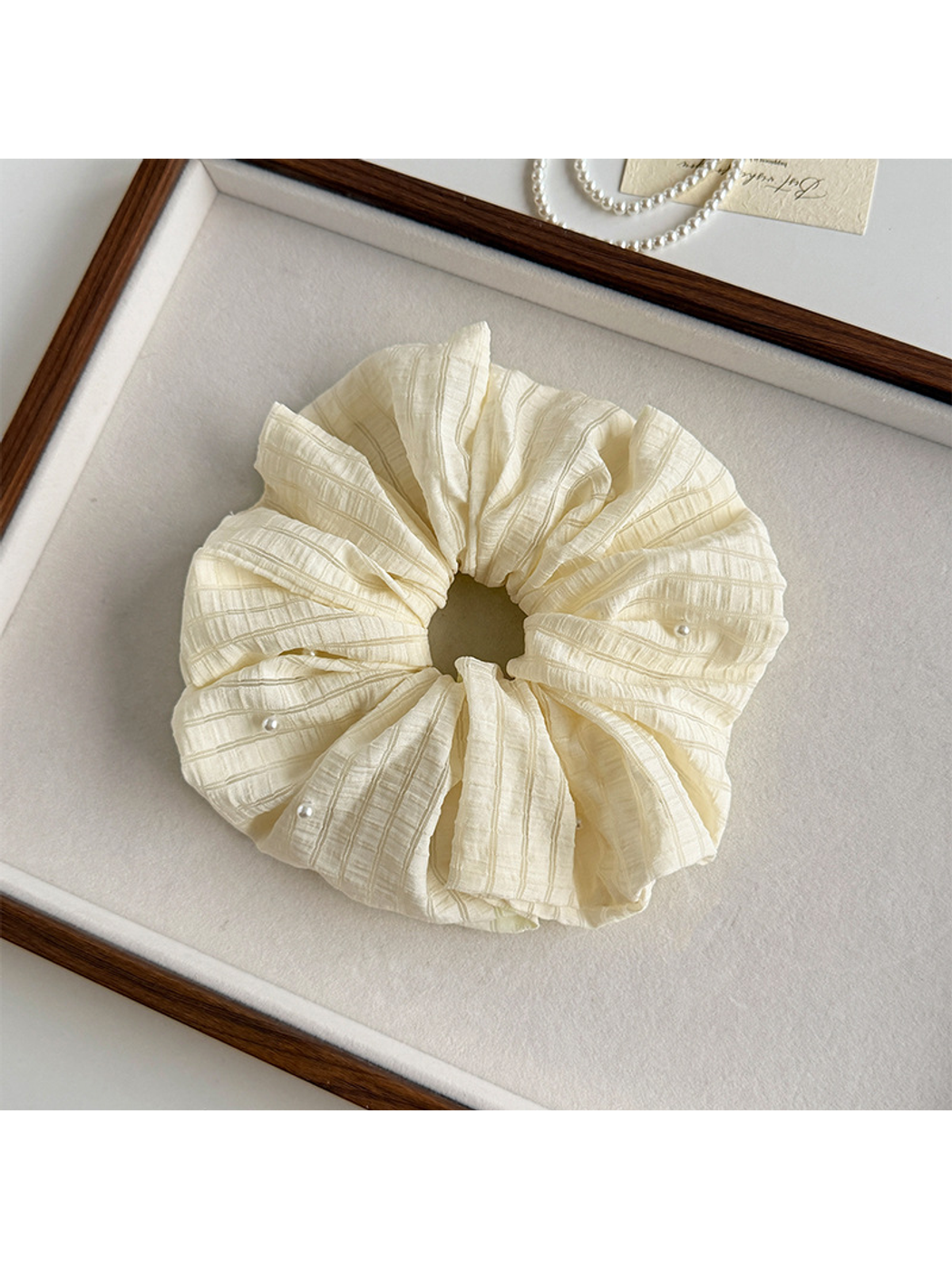 Gifty - Striped Sweet Style Polyester Scrunchie