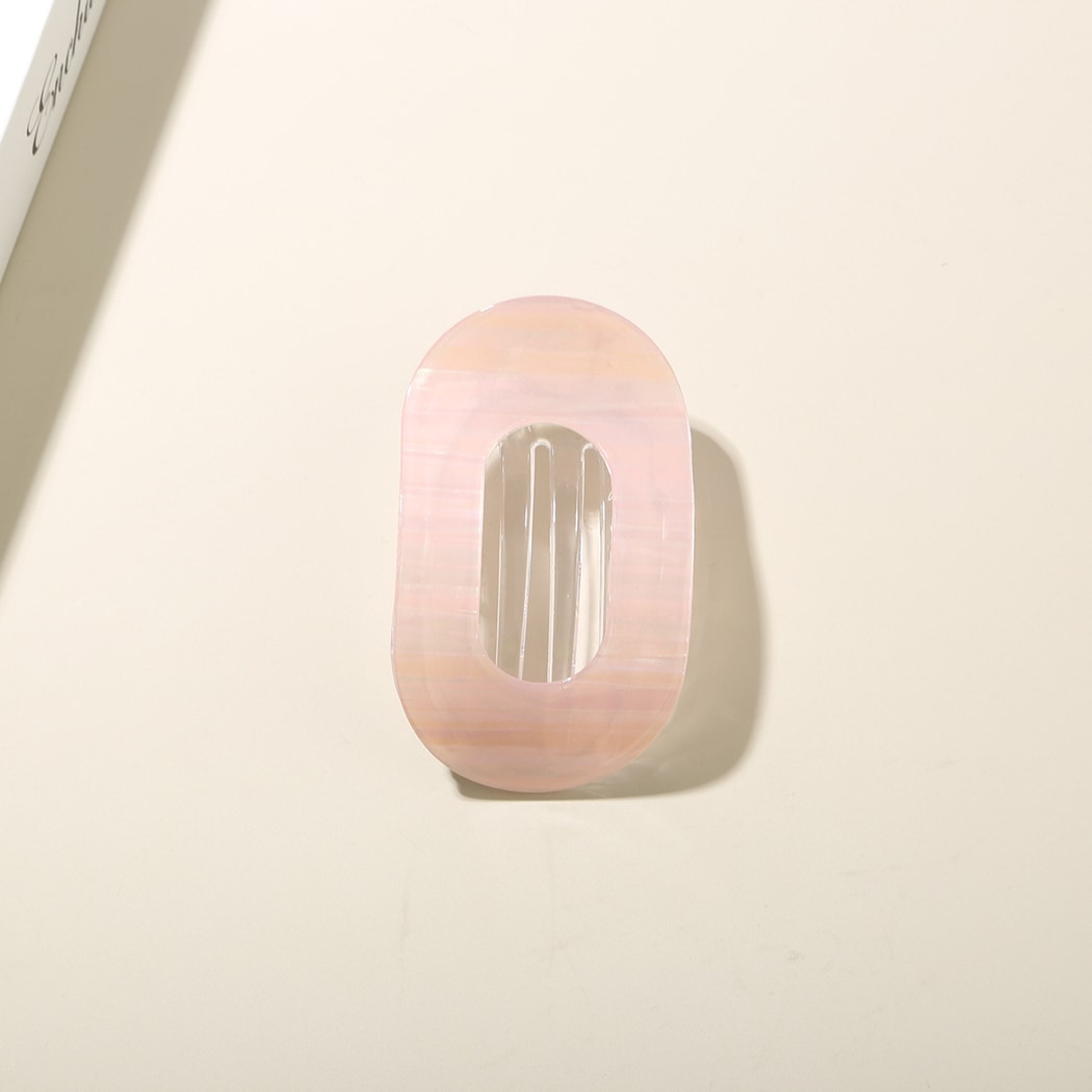 Beau - Oval Acetate Geometric Hair Clip