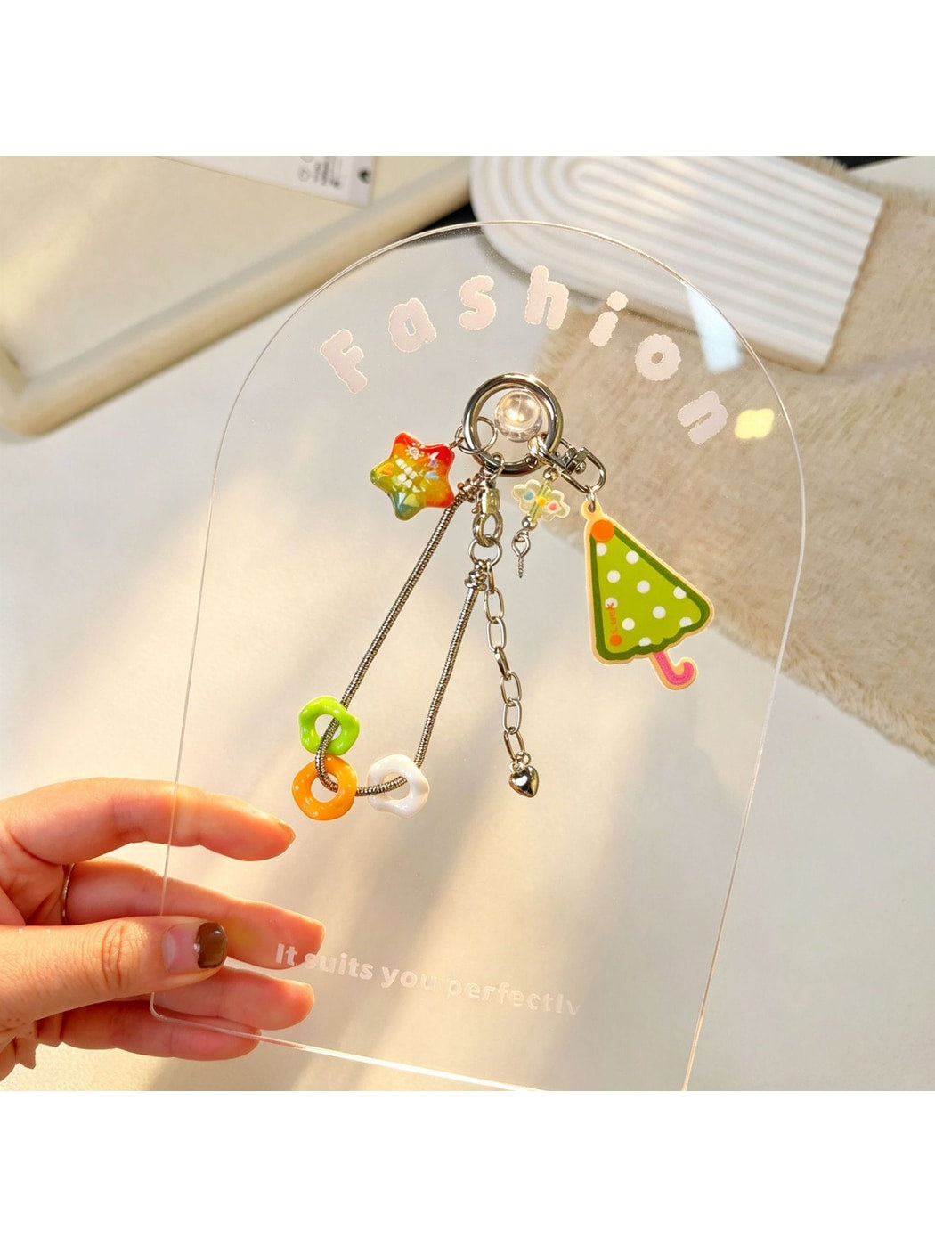 Keypus - Acrylic Umbrella Charm Keychain