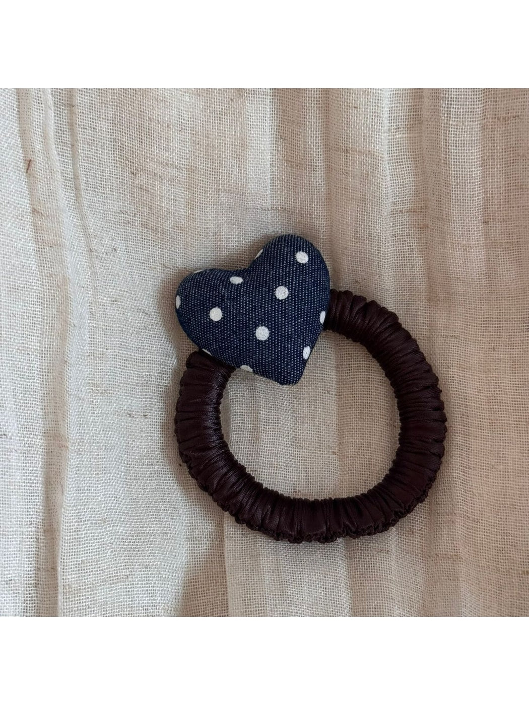 Gifty - Polyester Heart Detail Decorative Elastic Hair Tie