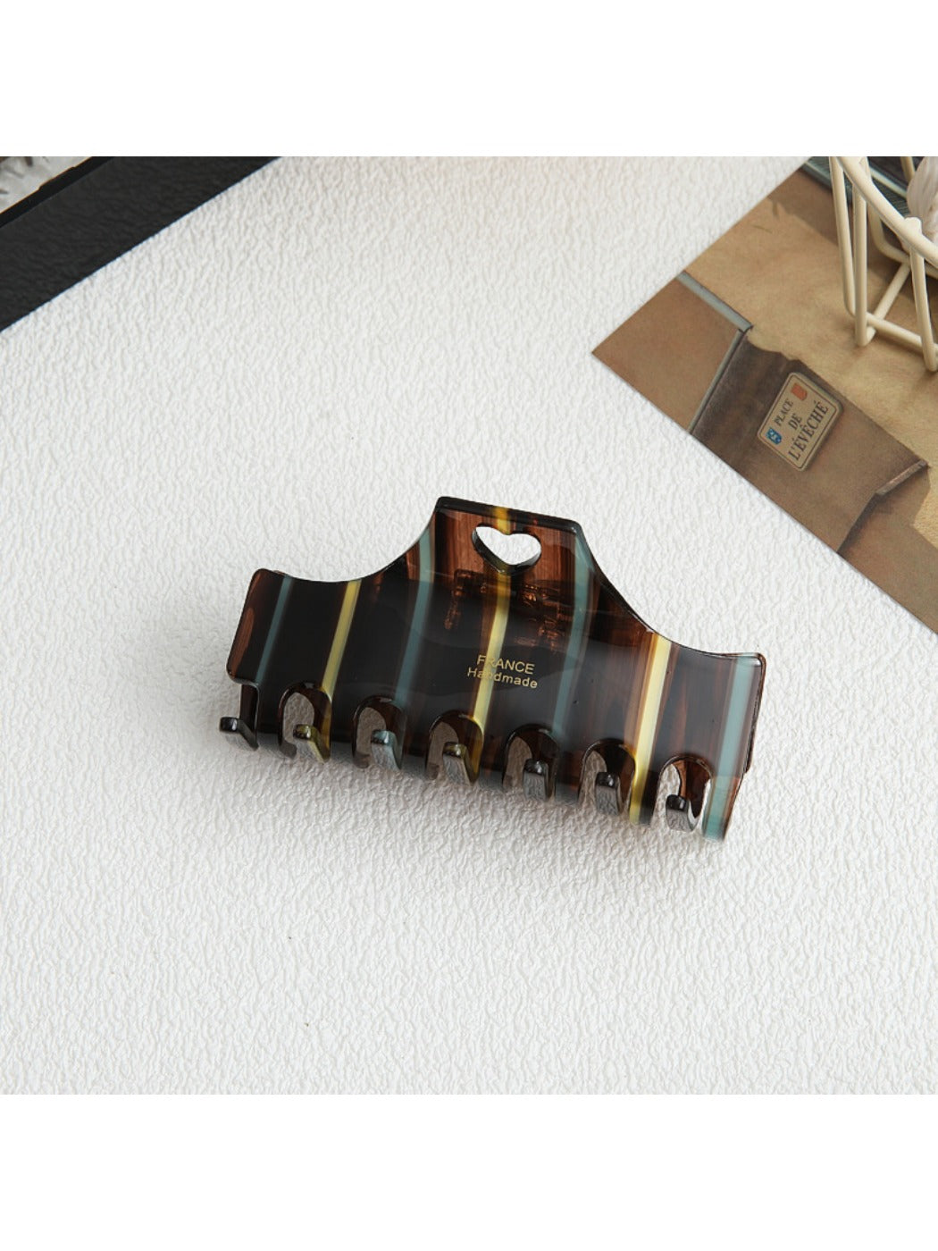 Beau - Chic Striped Claw Clip