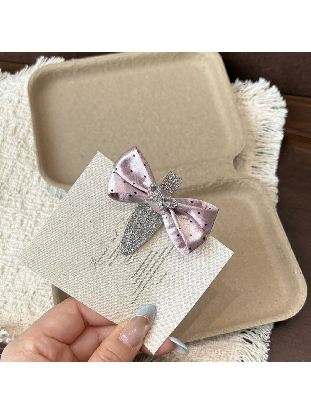 Beau - Cute Bow Side Styling Alloy Hair Clip