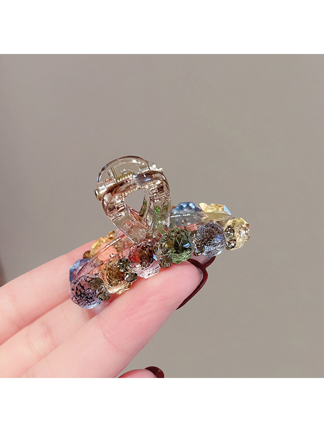 Beau - Geometric Acrylic Alloy Decorative Claw Clip