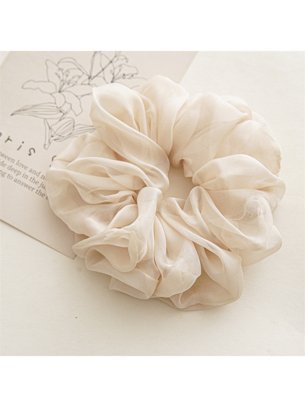 Gifty - Large Soft Chiffon Hair Scrunchie