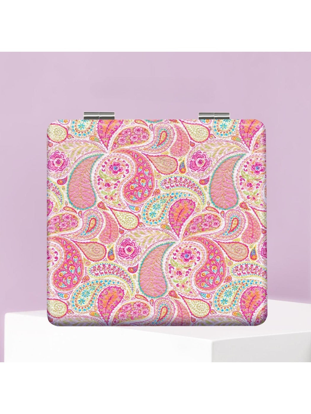 Mirroray - Vintage Patterned Square Compact Mirror