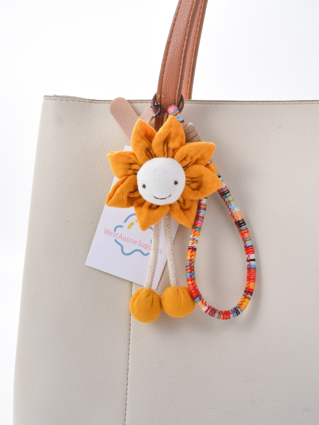 Keypus - Funny Orange Smile Sunflower Keychain