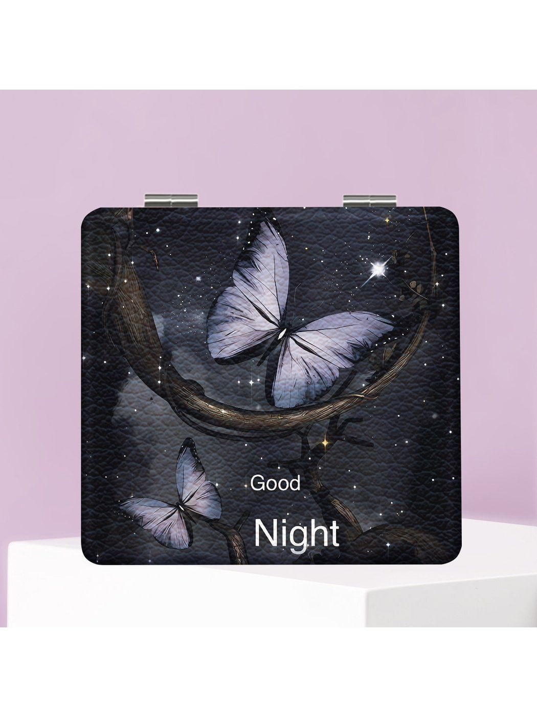 Mirroray - Butterfly Print Compact Vanity Mirror