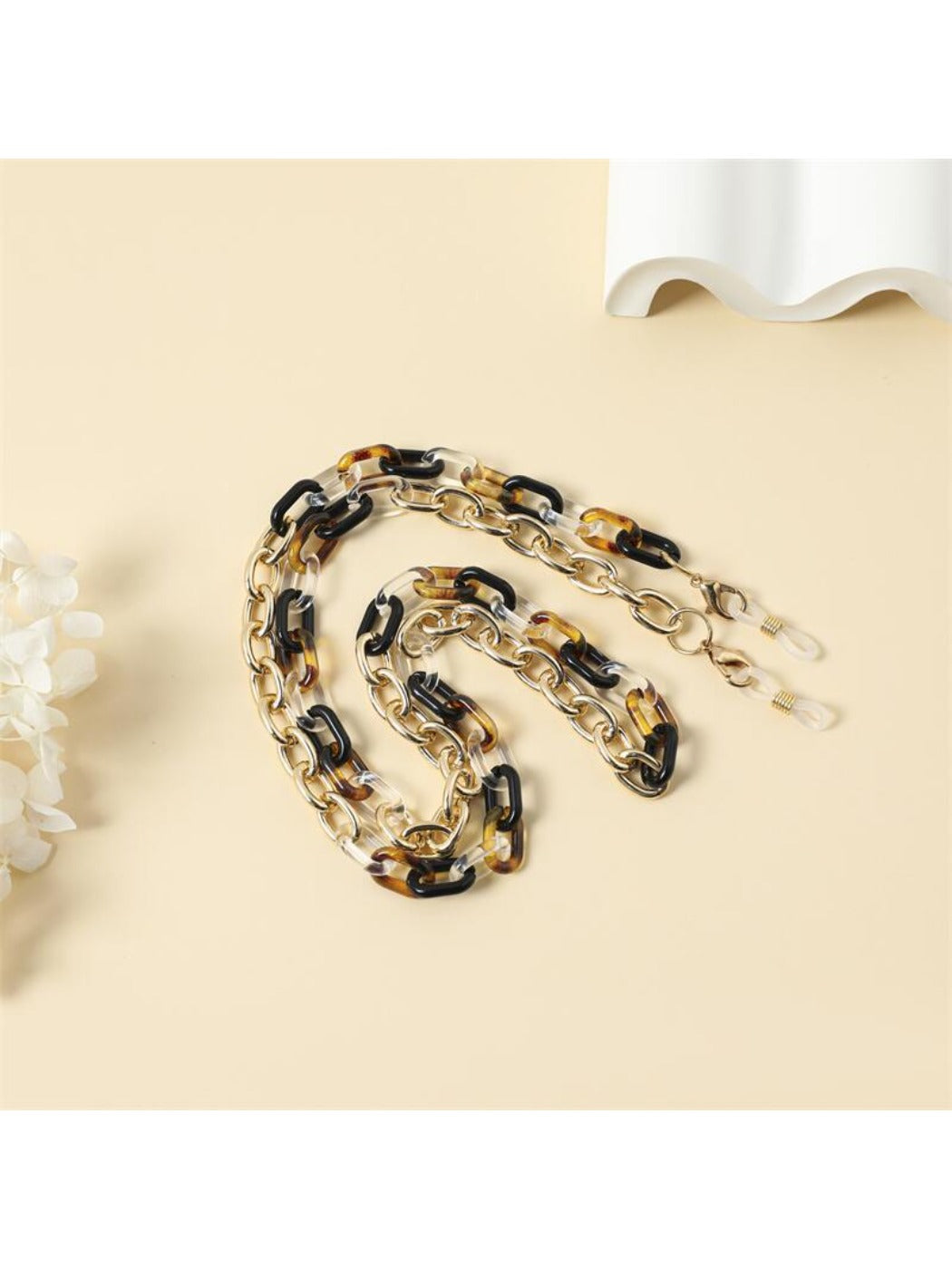 Velra - Leopard Print Color Blocked Eyeglass Strap