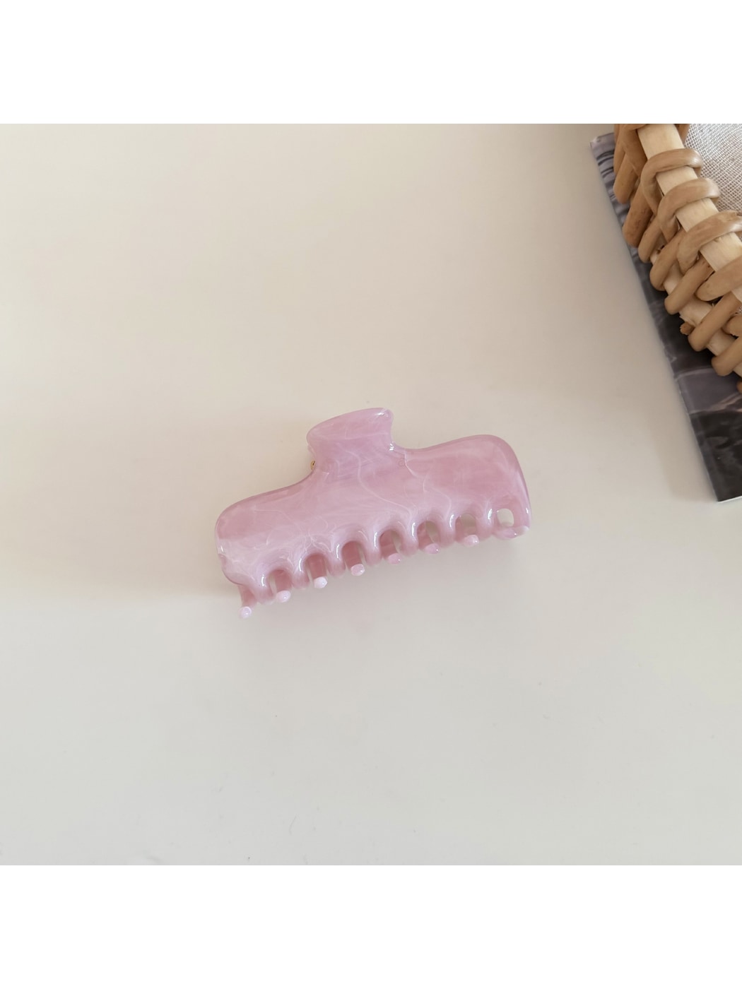 Beau - Square Acrylic Metal Hair Claw Clip