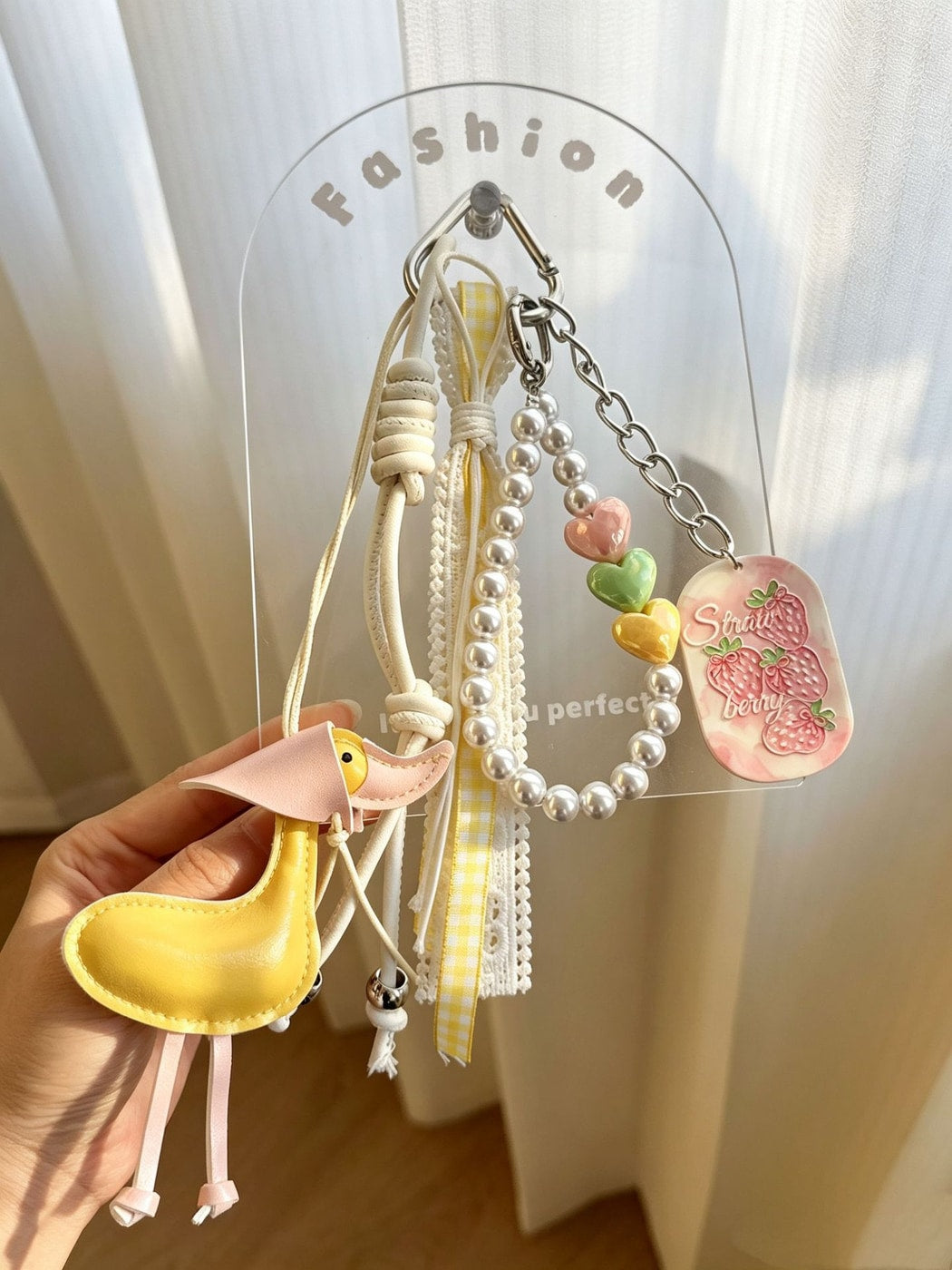Keypus - Cute Fruit Pattern Bag Pendant Keychain