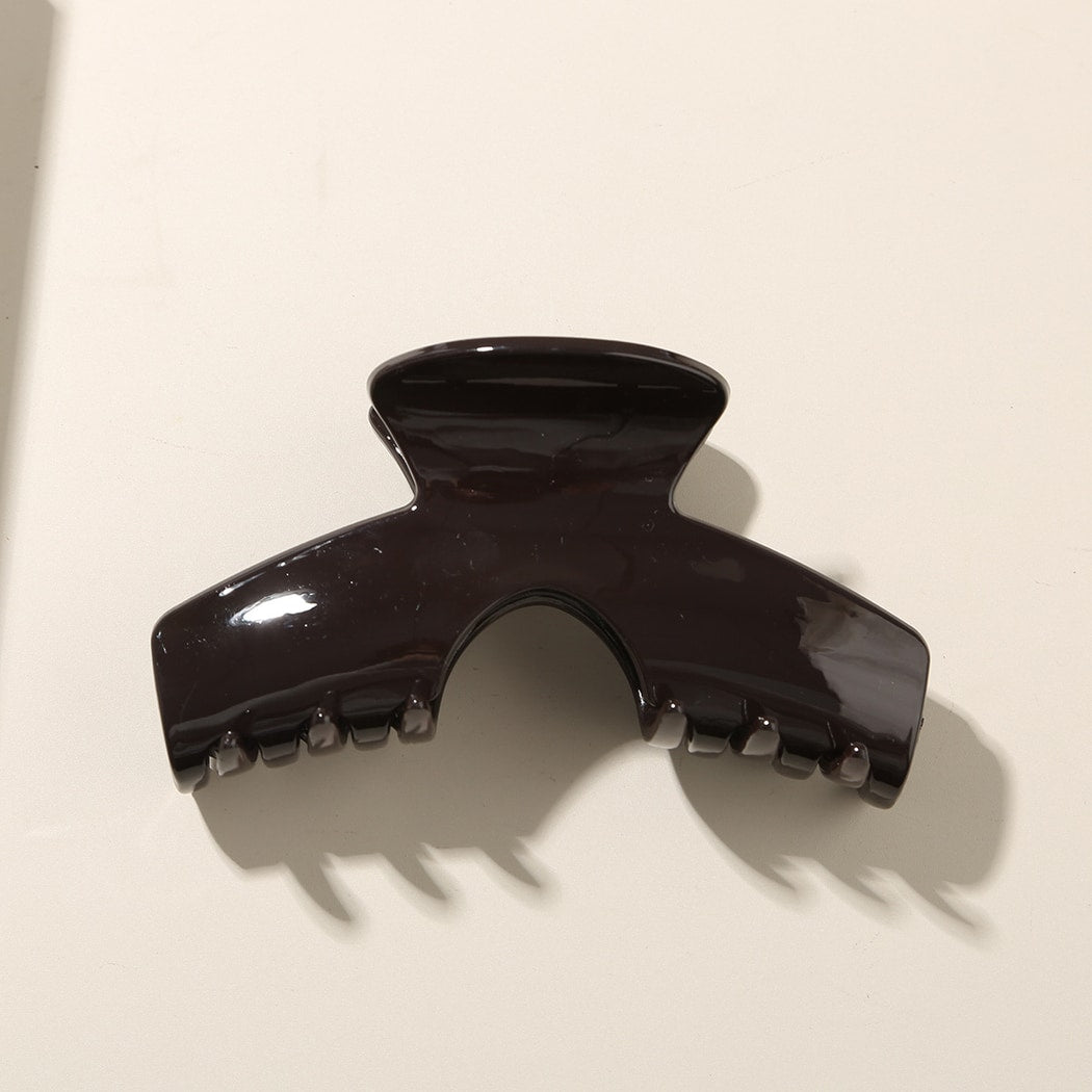 Beau - Simple Arc Shape Glossy Fashion Claw Clip