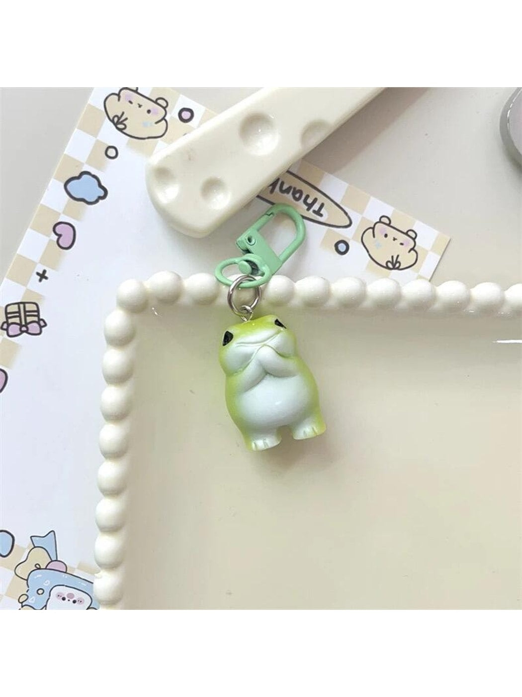 Keypus - Cute Cartoon Frog Bag Charm Alloy Keychain