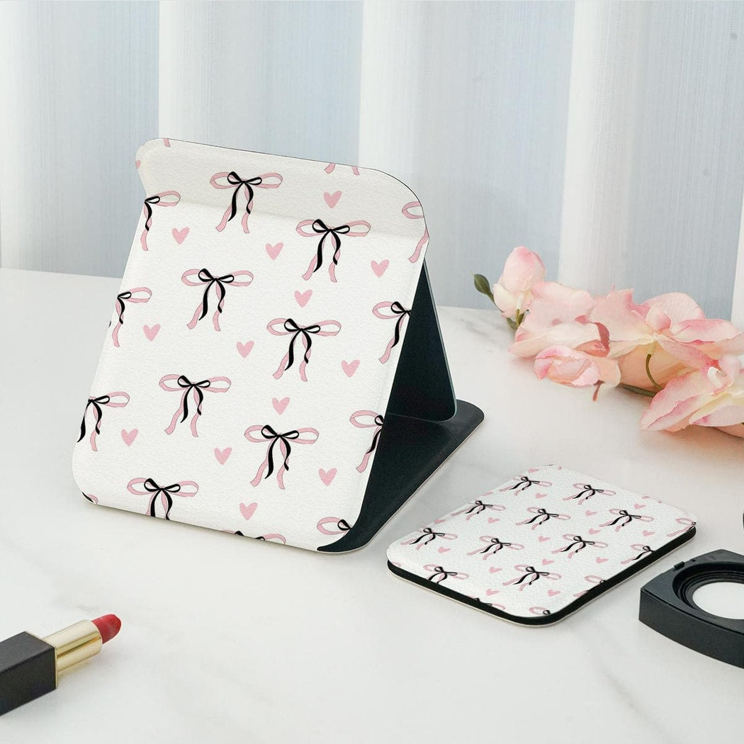 Mirroray - Butterfly Bow Pattern Tabletop Makeup Mirror