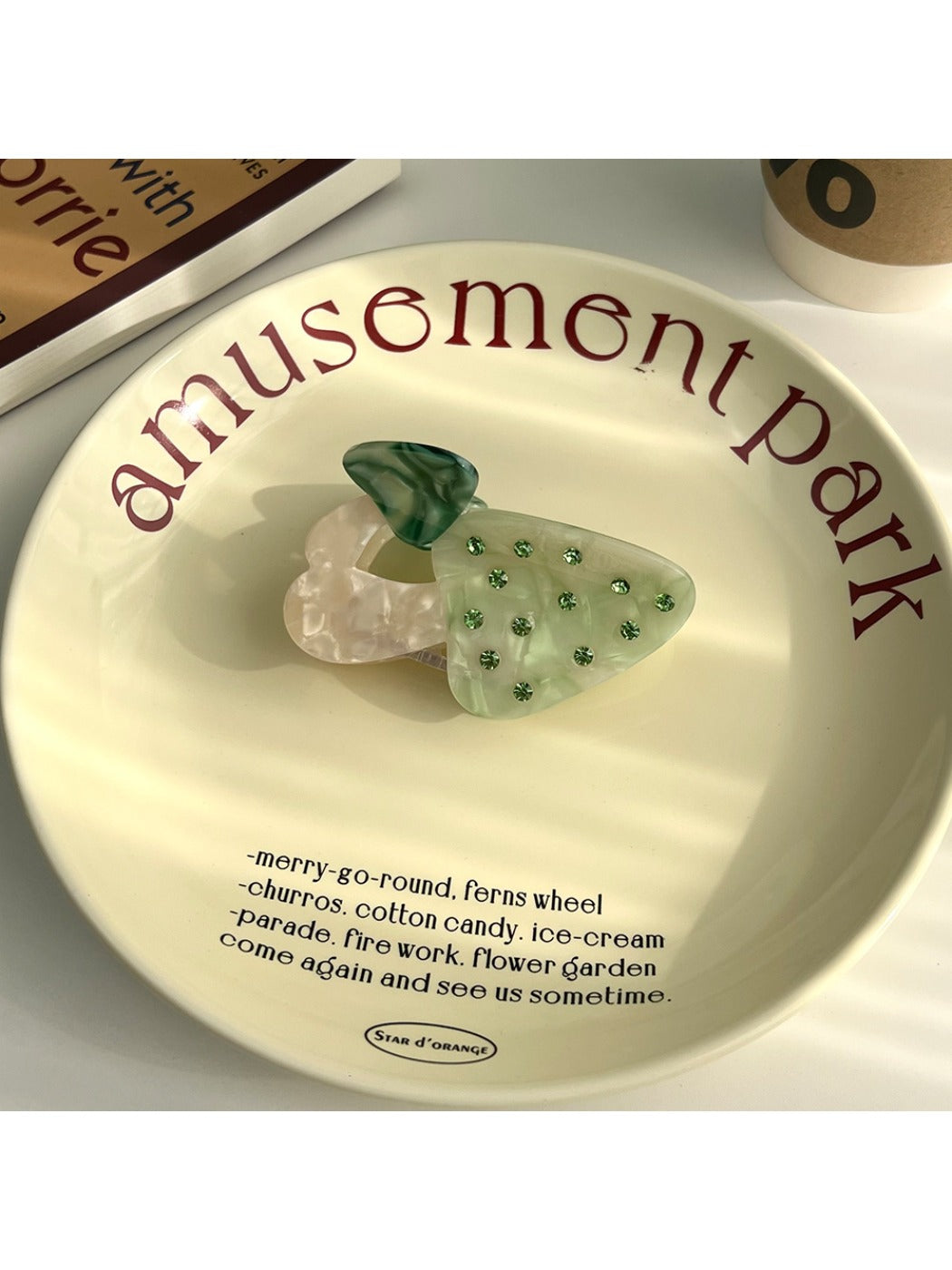 Beau - Mushroom Acetate Hair Claw Clip
