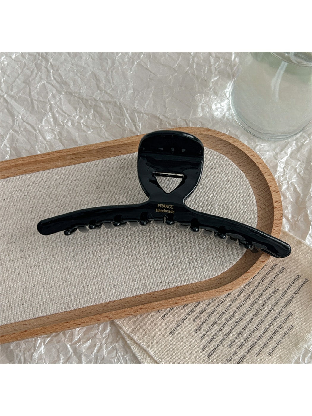 Beau - Cutout Cross Design Acetate Hair Claw Clip