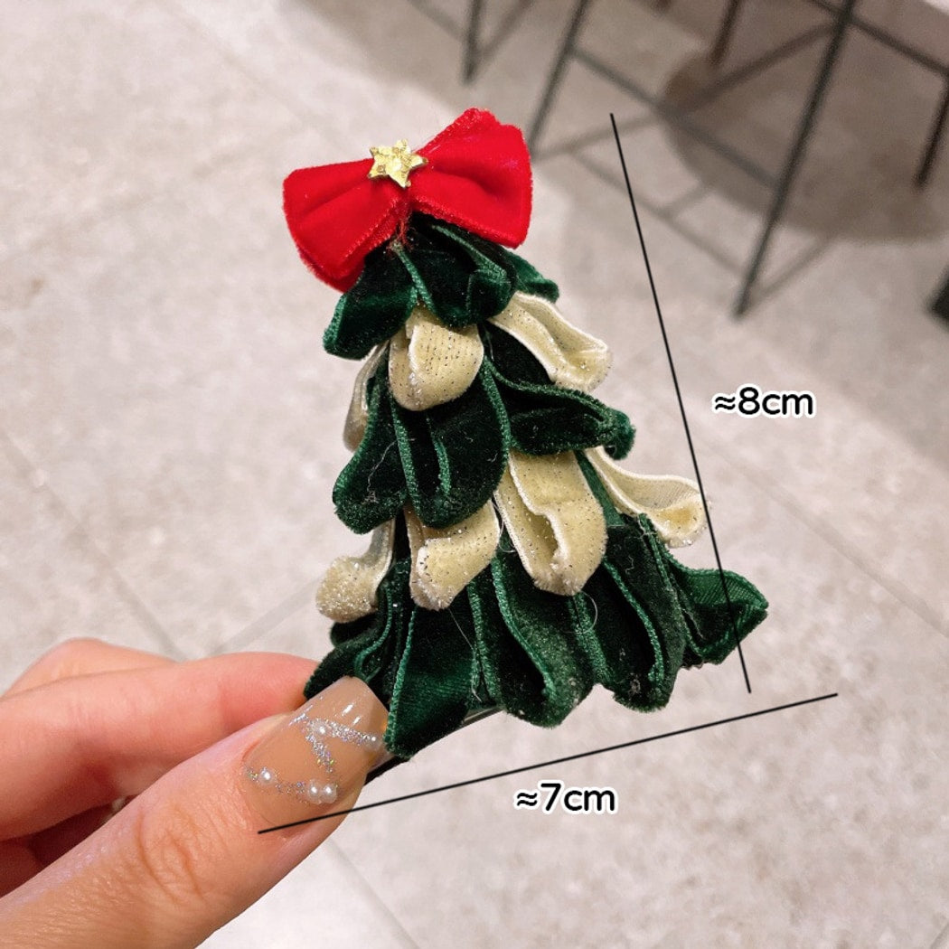 Gifty - Classic Christmas Tree Detail Hair Accessories