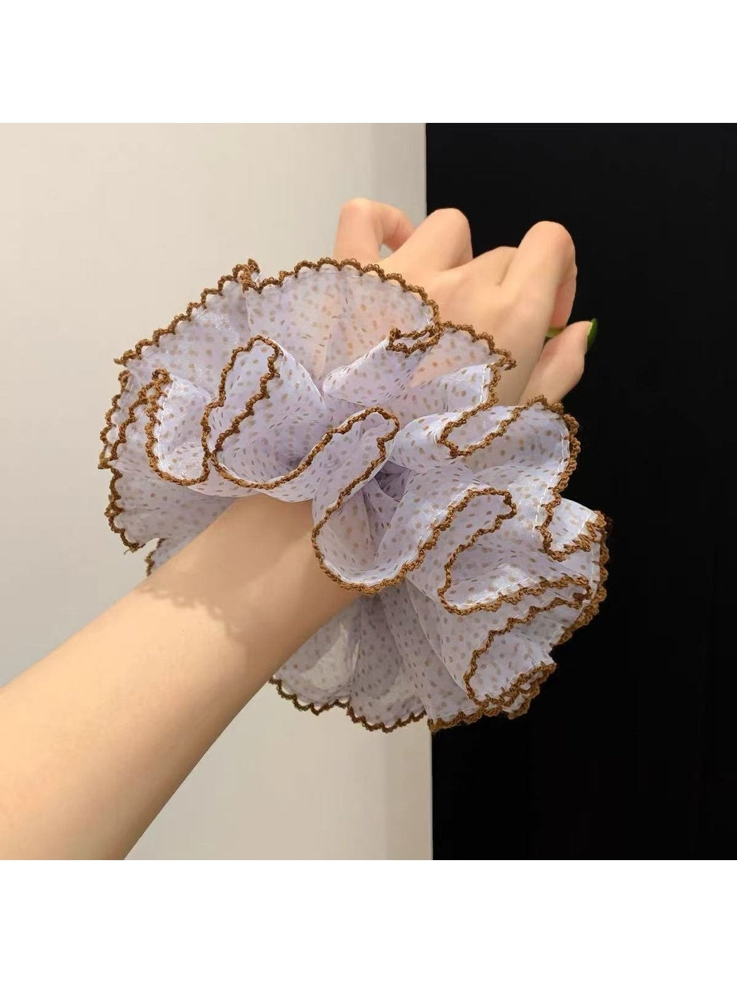Gifty - Vintage Style Double-Layer Fabric Scrunchie
