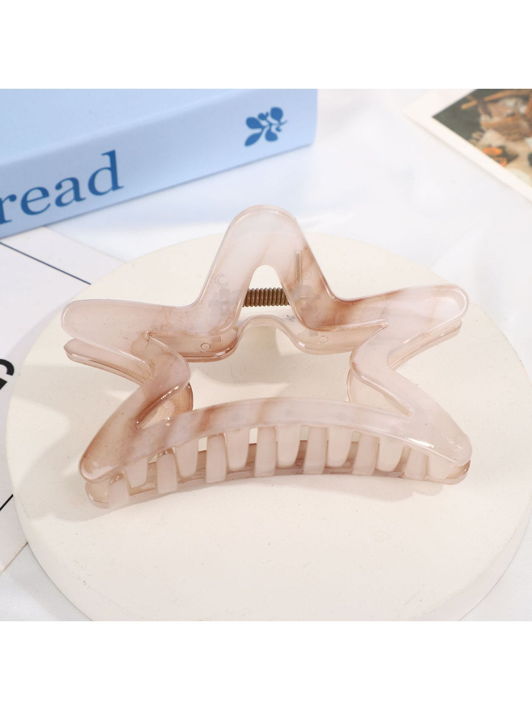 Beau - Iridescent Translucent Star Shape Claw Clip