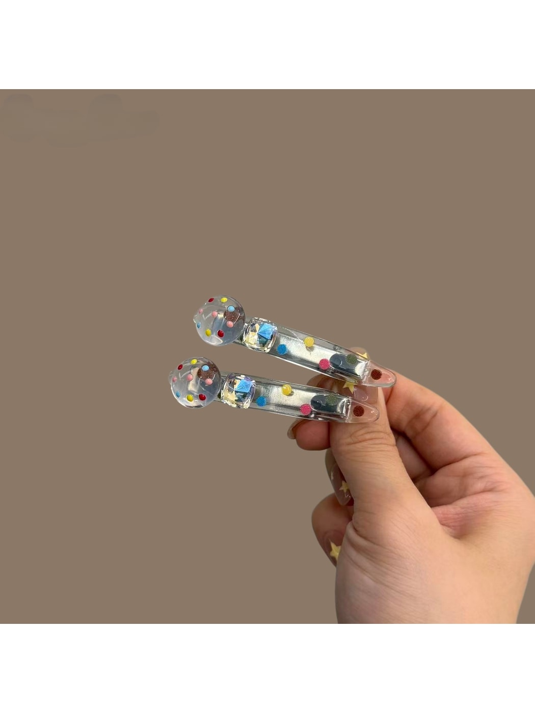 Beau - Polka Dot Geometric Hair Clip