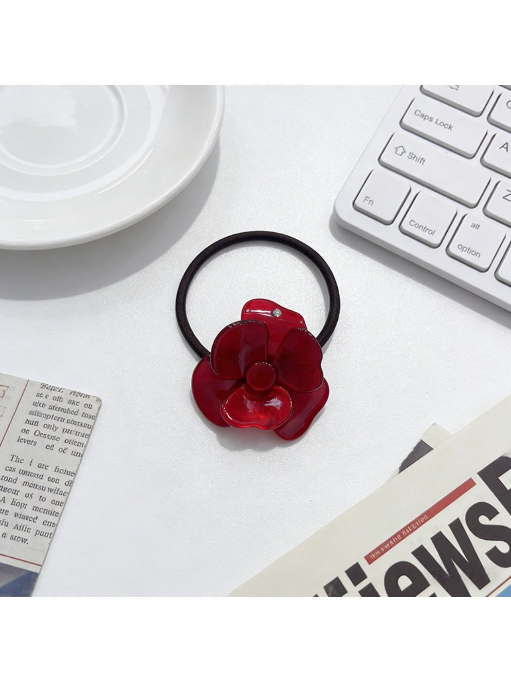 Gifty - Elegant Rose Flower-Shaped Hair Tie