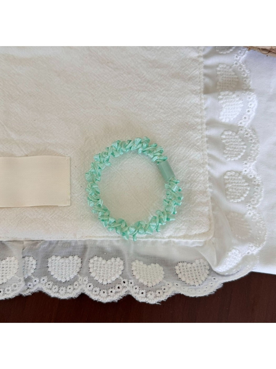 Gifty - Lace Inspired Polyester Round Design Hair Tie