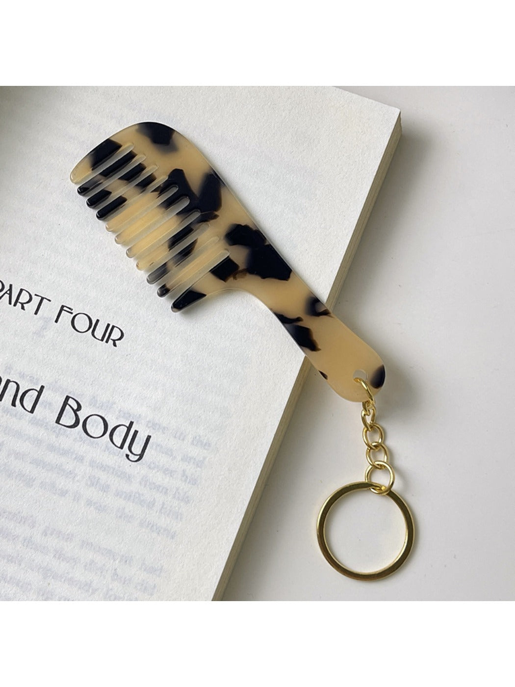 Keypus - Acetate Comb Charm Keychain