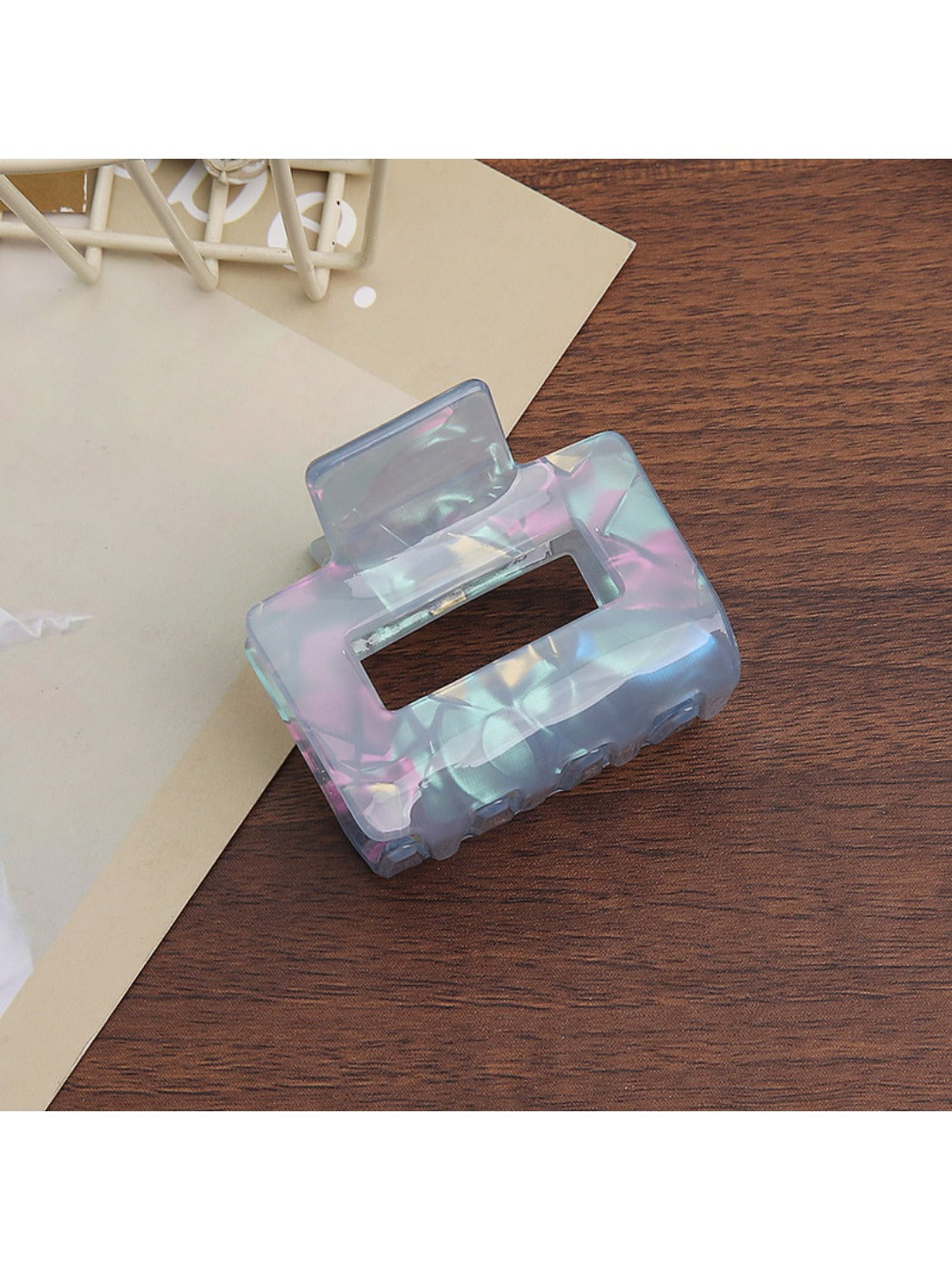 Beau - Colorful Square-Shaped Hair Clip