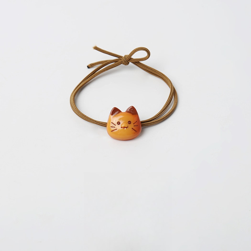 Gifty - Cute Cartoon Cat Face Elastic Hair Tie