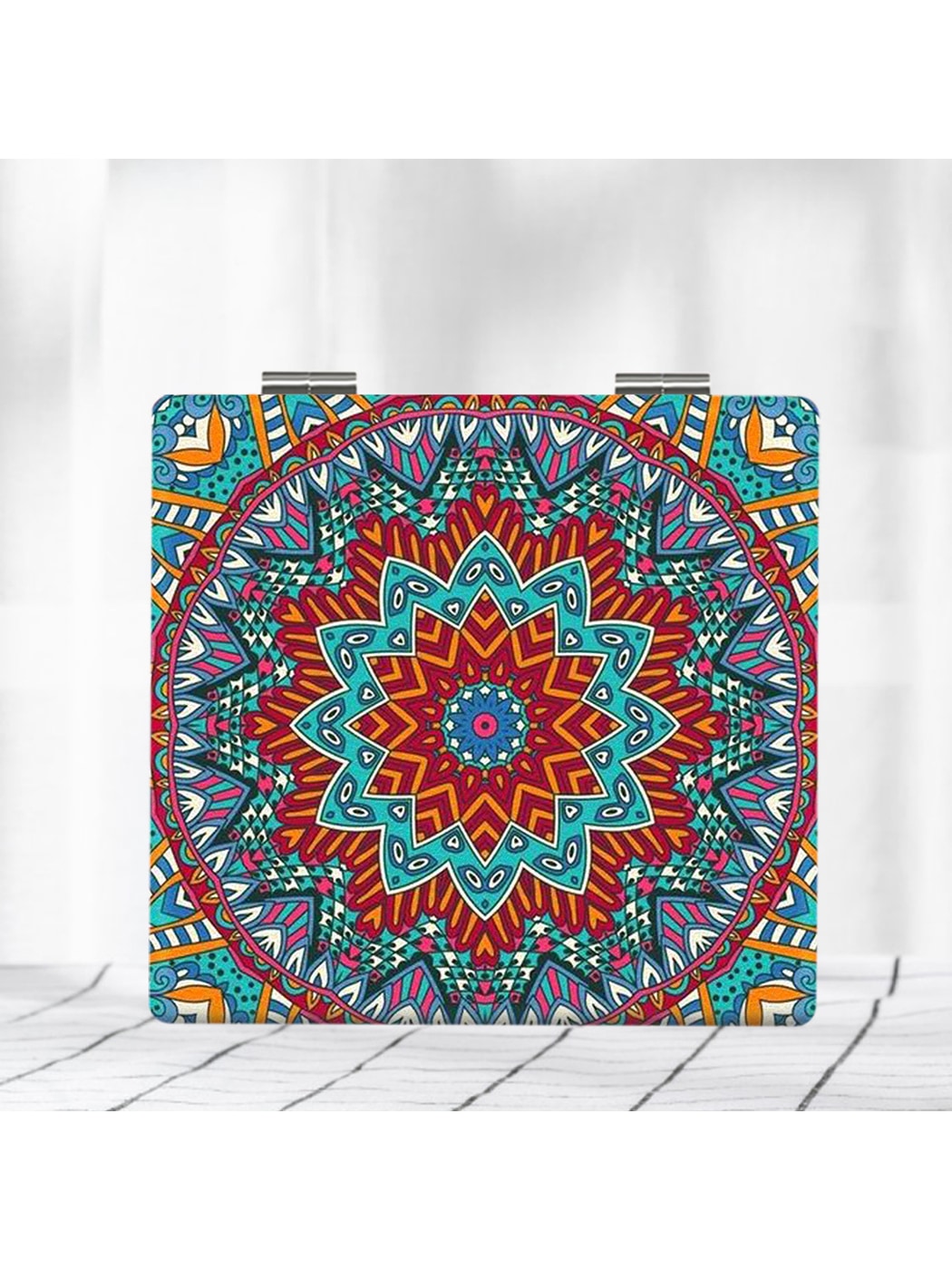 Mirroray - Totem Pattern Portable Folding Makeup Mirror