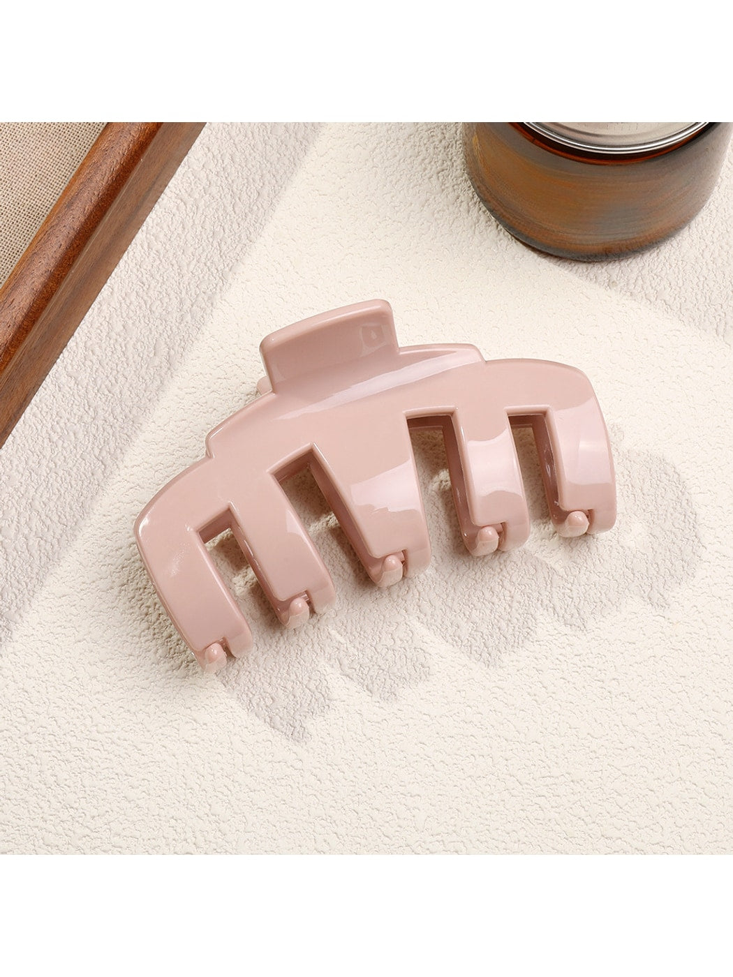 Beau - Soft Feel Arched Plastic Hair Styling Claw Clip