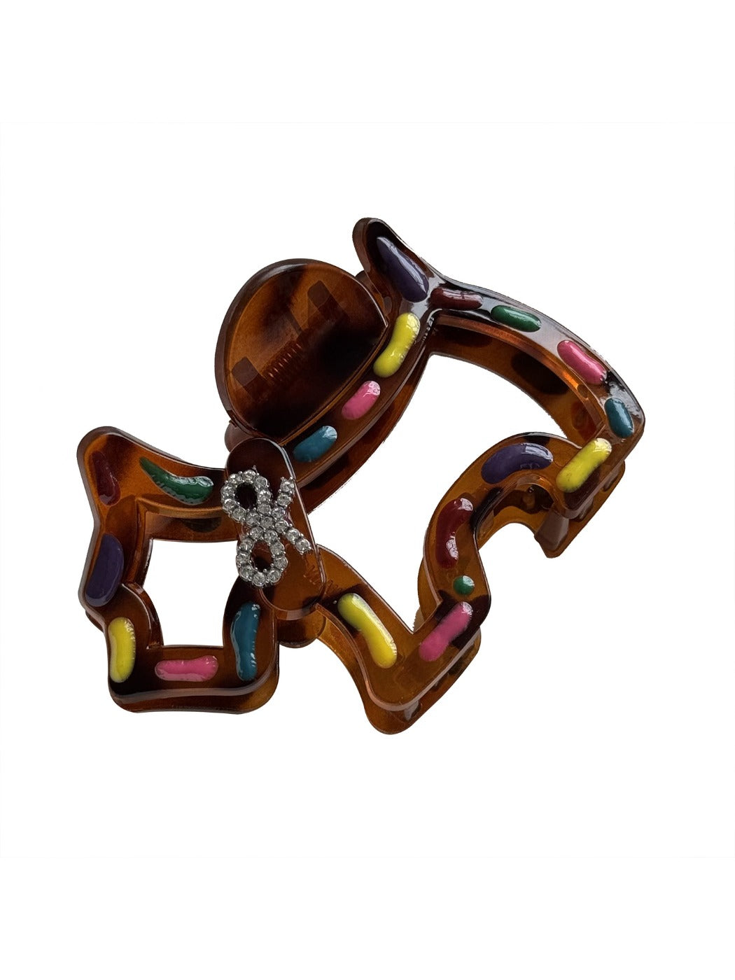 Beau - Colorful Line Puppy Minimalist Hair Clips