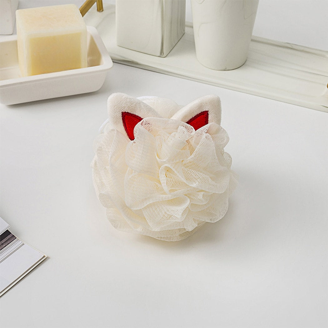 Papo - Cute Ear Detail Lather Bath Pouf