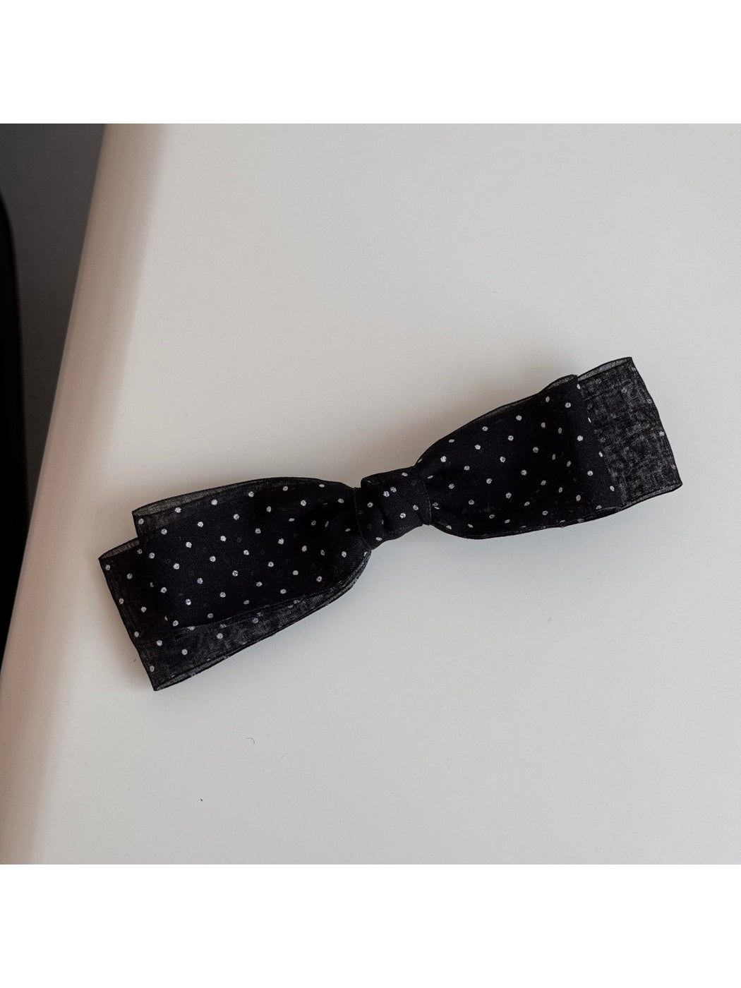 Beau - Sweet Dotted Bow Spring Top Hair Clip