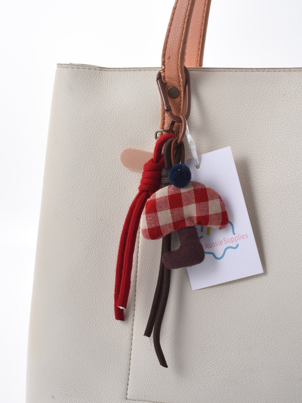 Keypus - Cute Red Mushroom Keychain