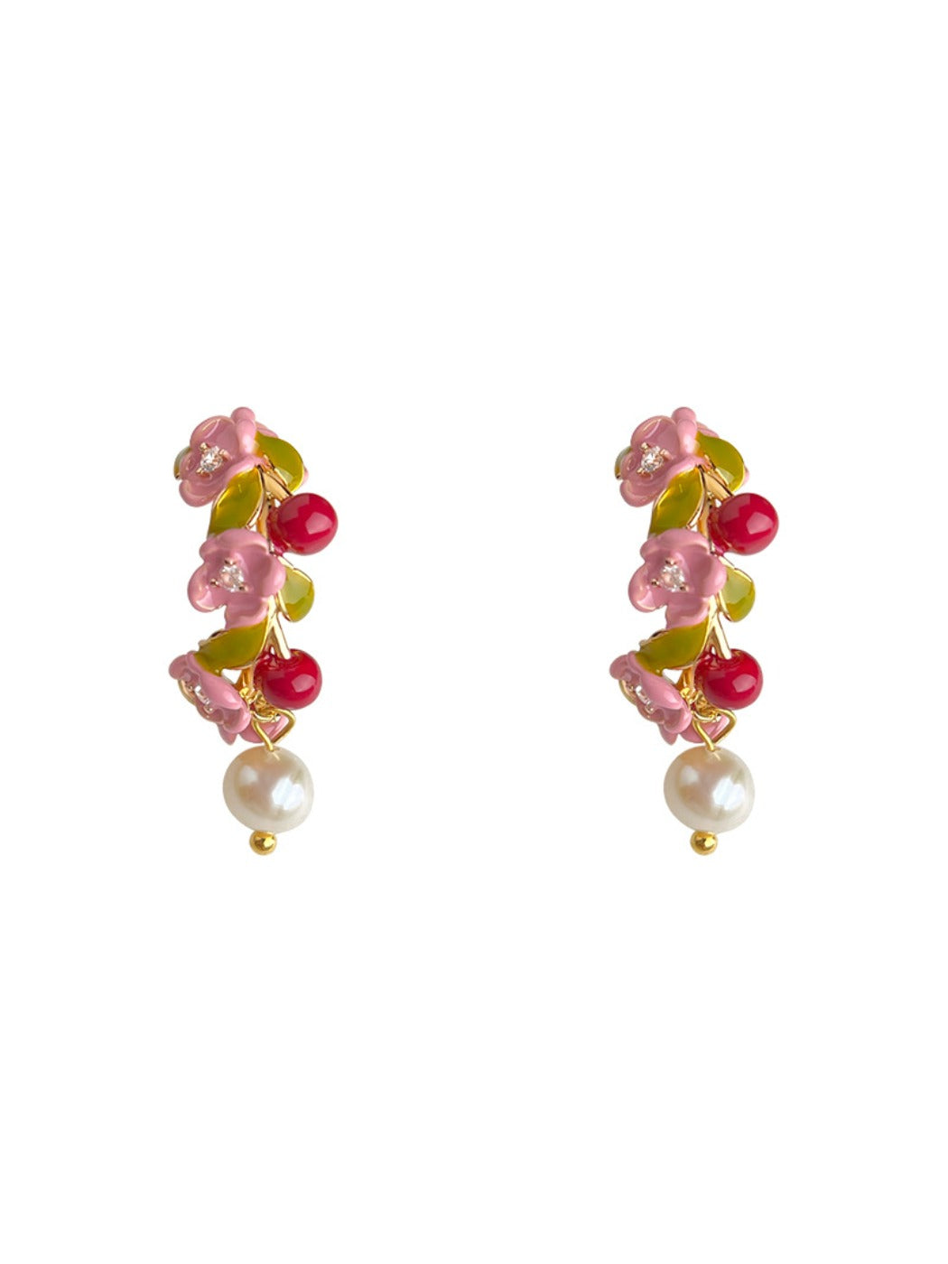 Earedge - Spring Floral Berry Stud Earrings