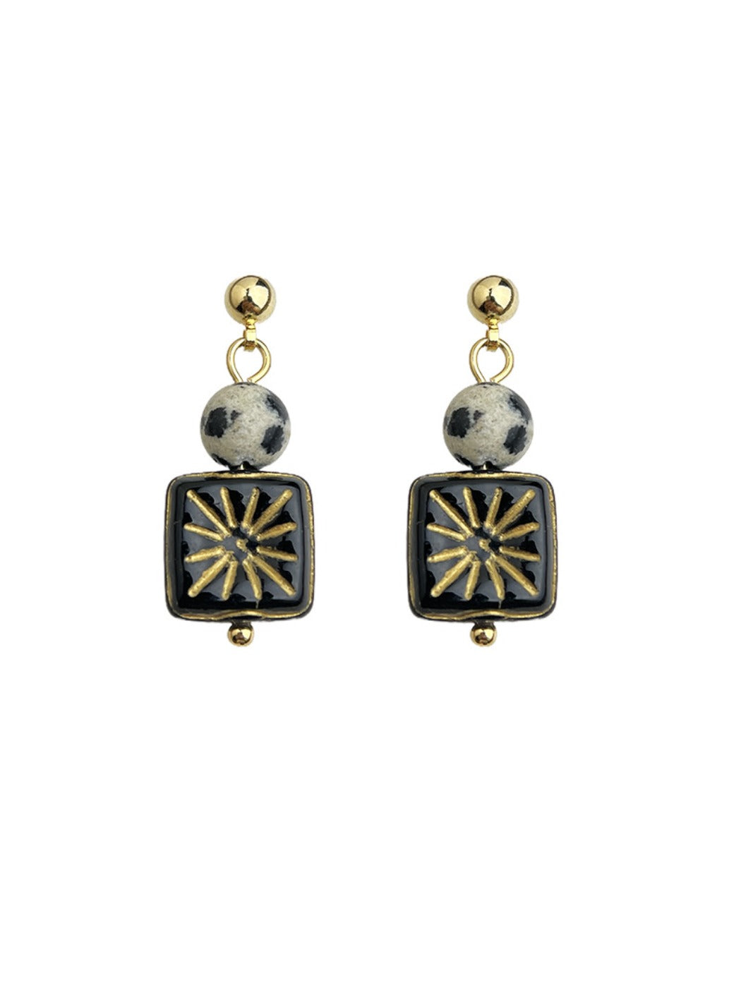 Earedge - Retro Star Motif Earrings