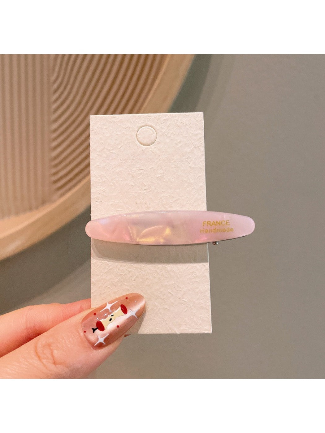 Beau - Acetate Oval Duckbill Side Hair Clip
