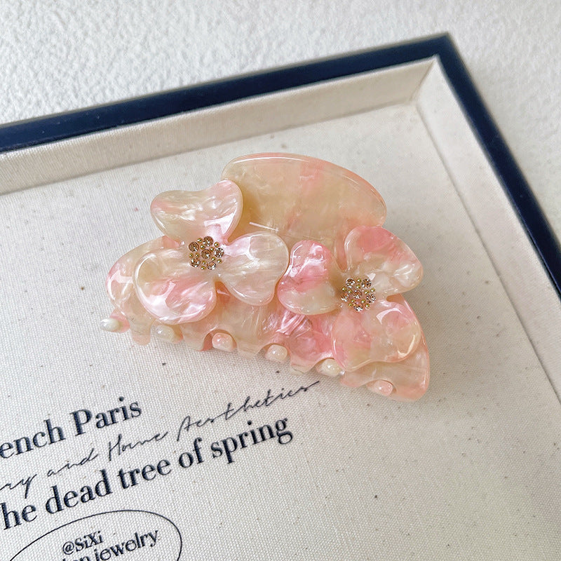 Beau - Flower-Shaped Acetate Hair Clip