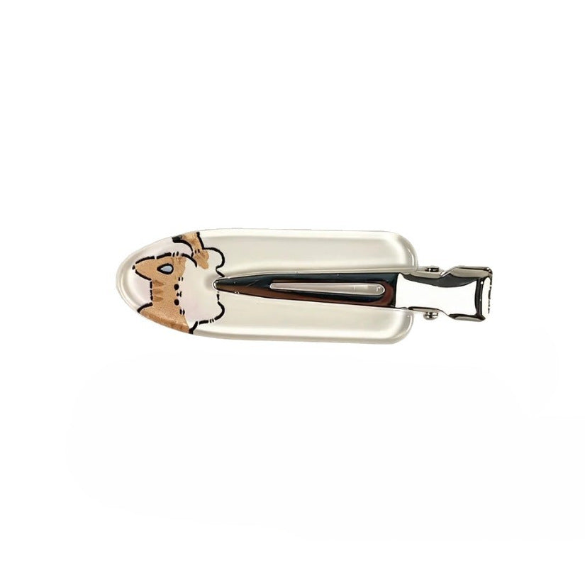 Beau - Cat Character Clear Snap Hair Clip