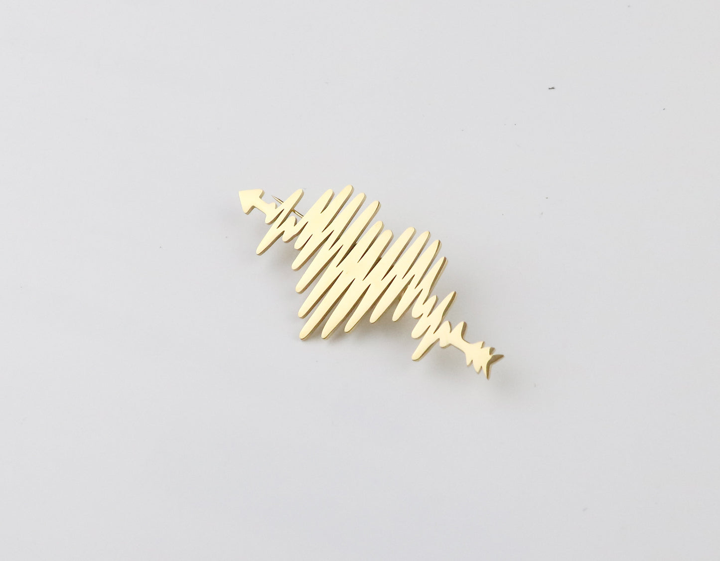 Brovia - Heart Pulse Openwork Brooch