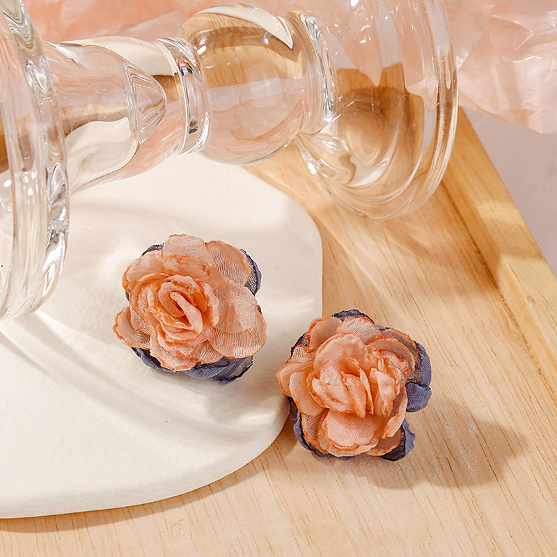 Lace Flower Stud Earrings