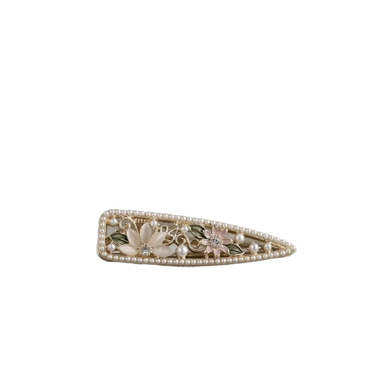 Beau - Floral Openwork Triangle Hair Clip