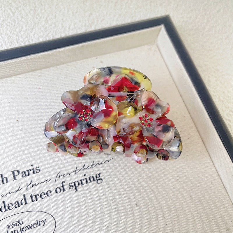Beau - Flower-Shaped Acetate Hair Clip