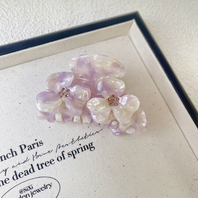 Beau - Flower-Shaped Acetate Hair Clip