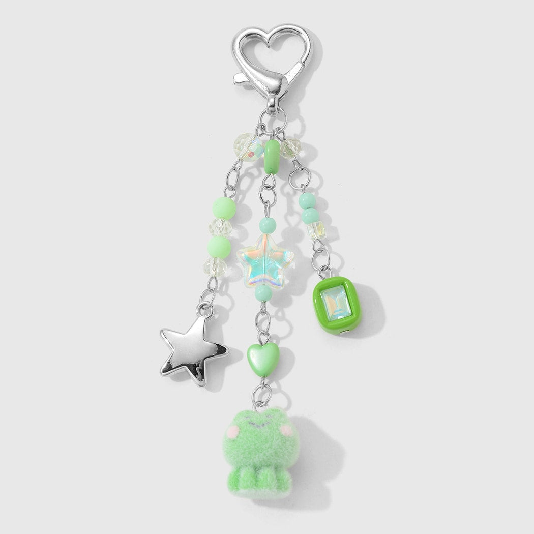 Keypus - Fresh Style Frog and Fruit Pendant Keychain