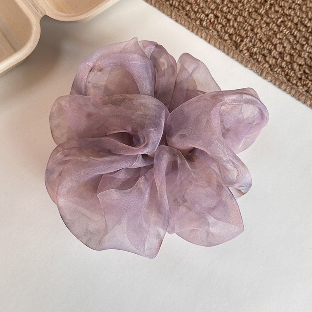 Gifty - Purple Sheer Ombre Polyester Scrunchie