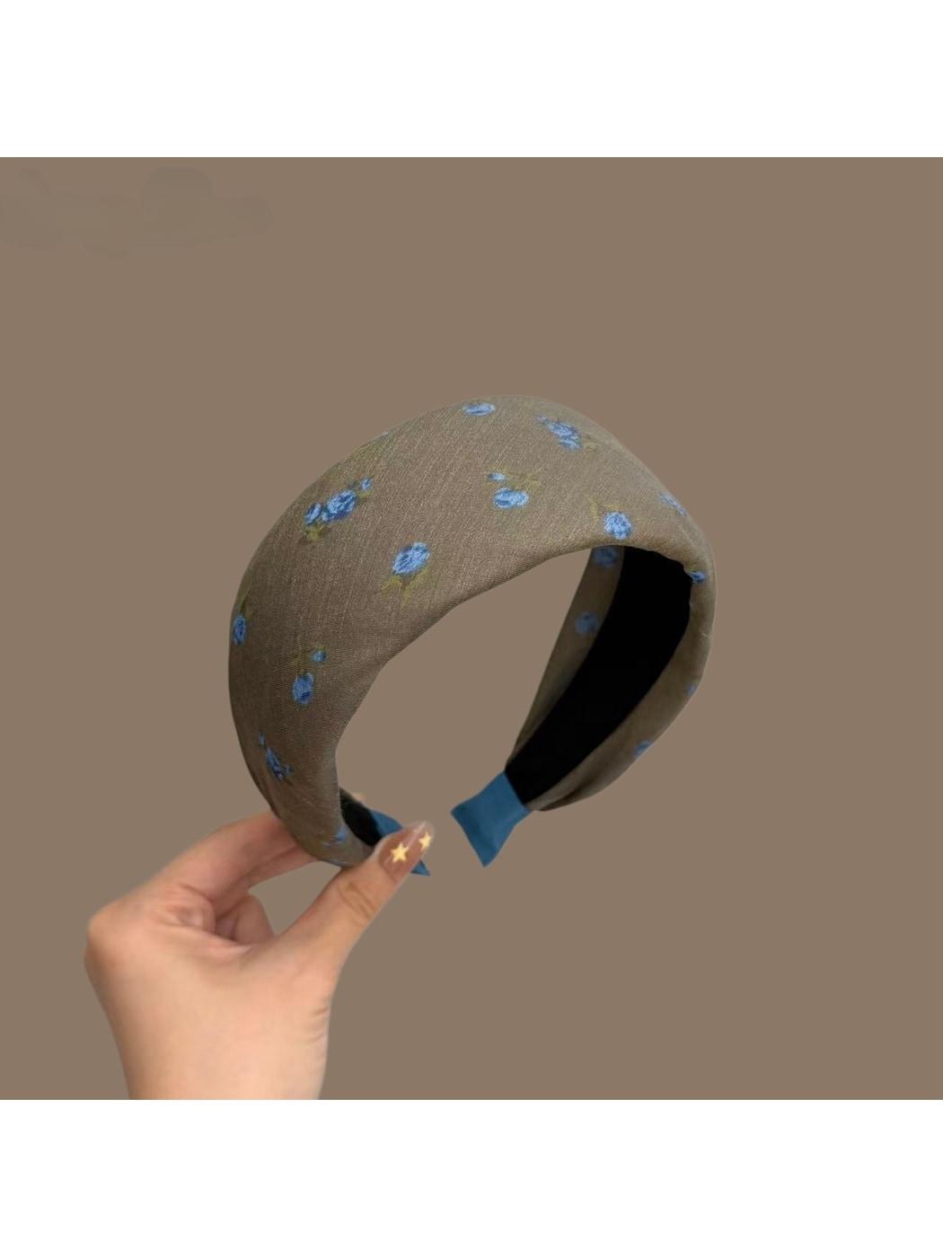 Gifty - Retro Floral Polyester Plastic Headband